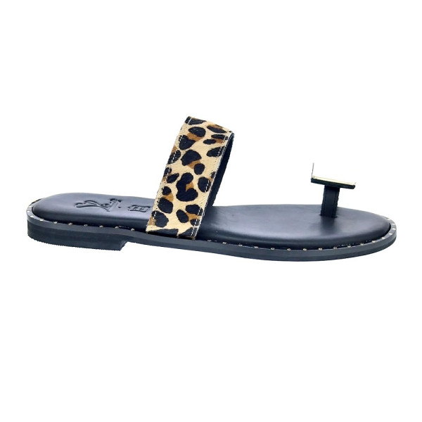 Sandalias S Piero zapatos Mujer modelo Studded Flat Blanco 