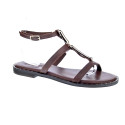 Sandalias S Piero zapatos Mujer modelo Studded Flat Marrón 