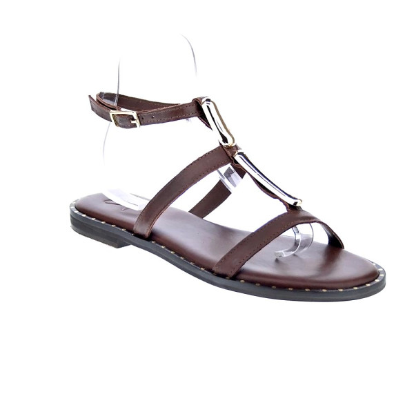 Sandalias S Piero zapatos Mujer modelo Studded Flat Marrón 