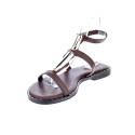 Sandalias S Piero zapatos Mujer modelo Studded Flat Marrón 