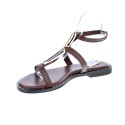 Sandalias S Piero zapatos Mujer modelo Studded Flat Marrón 