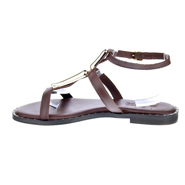 Sandalias S Piero zapatos Mujer modelo Studded Flat Marrón 