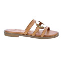 Sandalias S Piero zapatos Mujer modelo Studded Flat Marrón 
