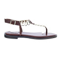 Sandalias S Piero zapatos Mujer modelo Soft Flat Beige 