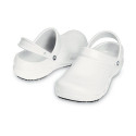 Zuecos Crocs zapatos Mujer modelo Bistro Work Clog Blanco 