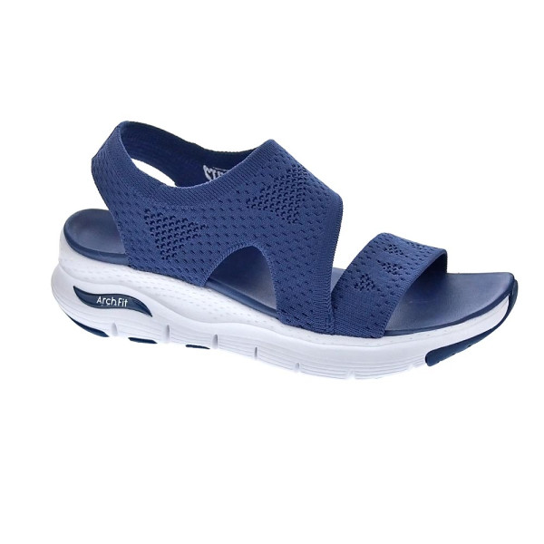 Sandalias Skechers zapatos Mujer modelo Arch Fit Brightest Azul 