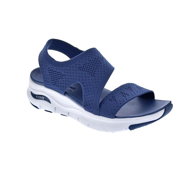 Sandalias Skechers zapatos Mujer modelo Arch Fit Brightest Azul 