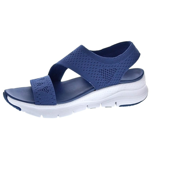Sandalias Skechers zapatos Mujer modelo Arch Fit Brightest Azul 