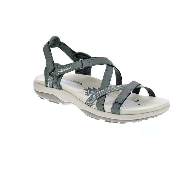 Sandalias Skechers zapatos Mujer modelo Reggae Slim Verde 