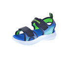 Sandalias Skechers zapatos Niño modelo Microspec Splash Azul 