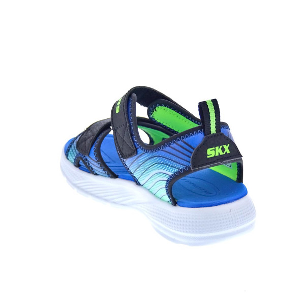 Sandalias Skechers zapatos Niño modelo Microspec Splash Azul 