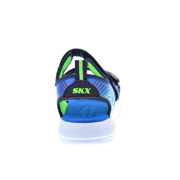 Sandalias Skechers zapatos Niño modelo Microspec Splash Azul 