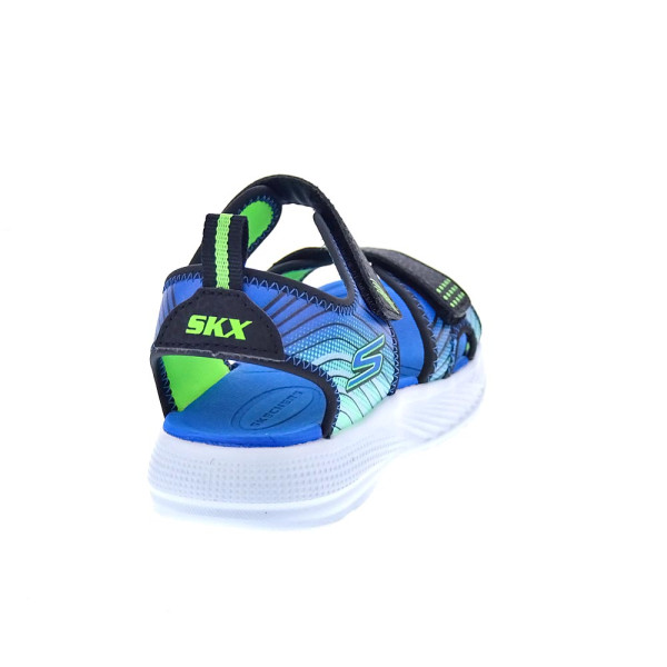 Sandalias Skechers zapatos Niño modelo Microspec Splash Azul 