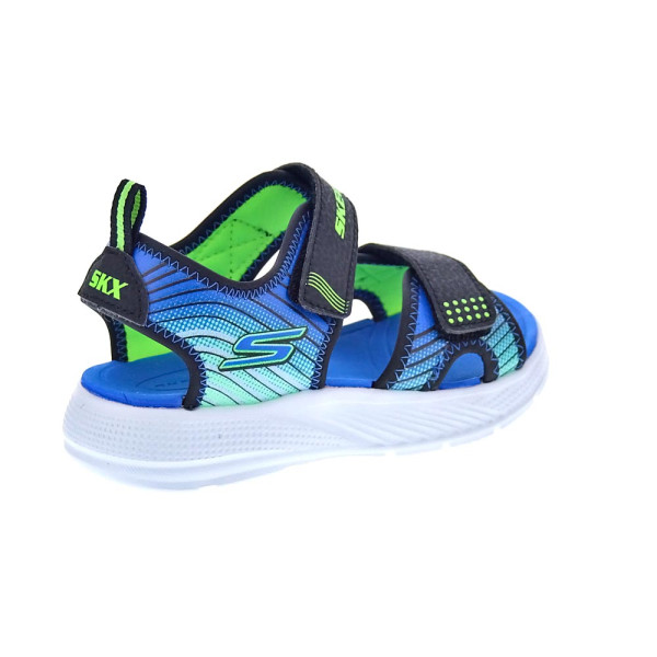 Sandalias Skechers zapatos Niño modelo Microspec Splash Azul 