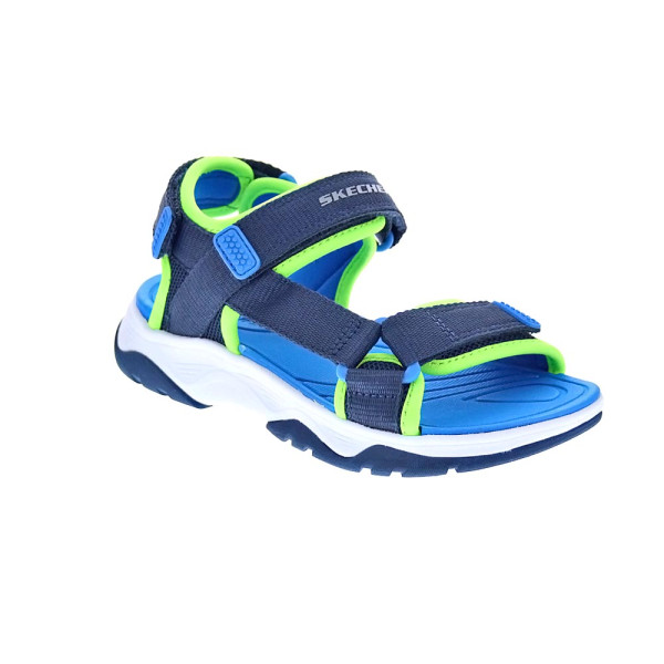 Sandalias Skechers zapatos Niño modelo Tread Seeker Azul 