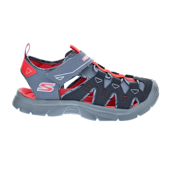 Sandalias Skechers zapatos Niño modelo Relix Negro 