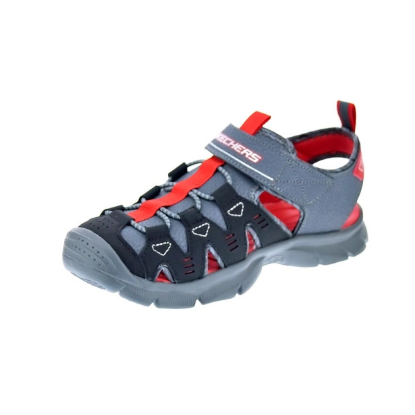 Sandalias Skechers zapatos Niño modelo Relix Negro 