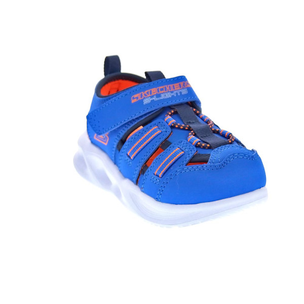 Sandalias Skechers zapatos Niño modelo Sola Glow Azul 