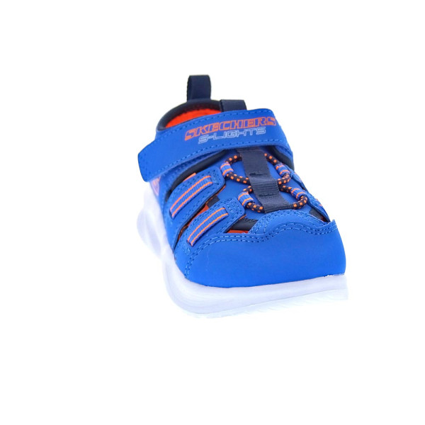 Sandalias Skechers zapatos Niño modelo Sola Glow Azul 
