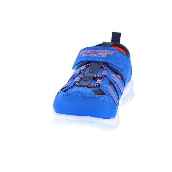 Sandalias Skechers zapatos Niño modelo Sola Glow Azul 