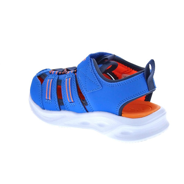 Sandalias Skechers zapatos Niño modelo Sola Glow Azul 
