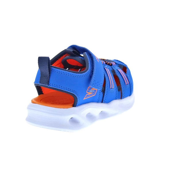 Sandalias Skechers zapatos Niño modelo Sola Glow Azul 