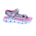 Sandalias Skechers zapatos Niña modelo Heart Lights Plata 