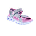 Sandalias Skechers zapatos Niña modelo Heart Lights Plata 