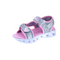 Sandalias Skechers zapatos Niña modelo Heart Lights Plata 