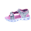 Sandalias Skechers zapatos Niña modelo Heart Lights Plata 