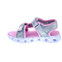 Sandalias Skechers zapatos Niña modelo Heart Lights Plata 