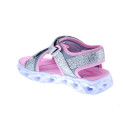 Sandalias Skechers zapatos Niña modelo Heart Lights Plata 