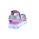 Sandalias Skechers zapatos Niña modelo Heart Lights Plata 