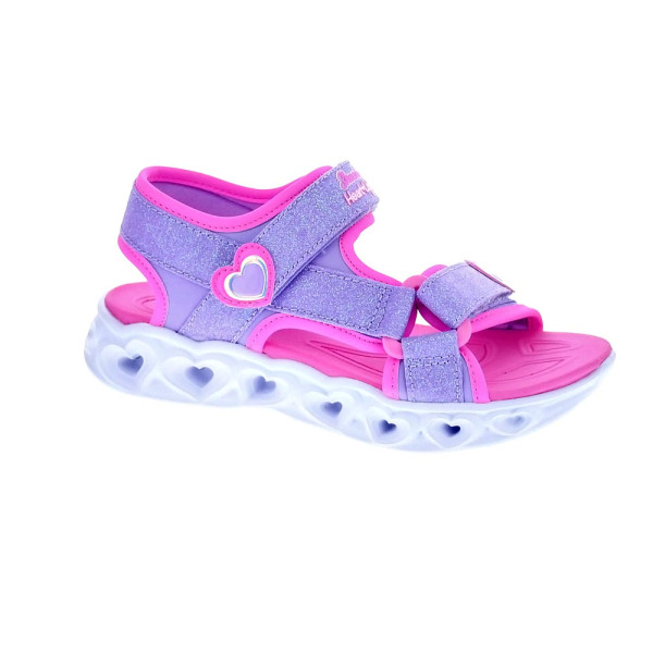 Sandalias Skechers zapatos Niña modelo Heart Lights Violeta 