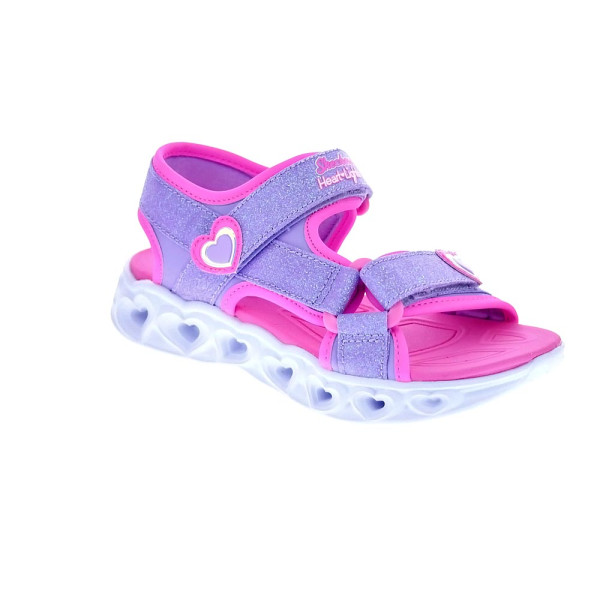 Sandalias Skechers zapatos Niña modelo Heart Lights Violeta 
