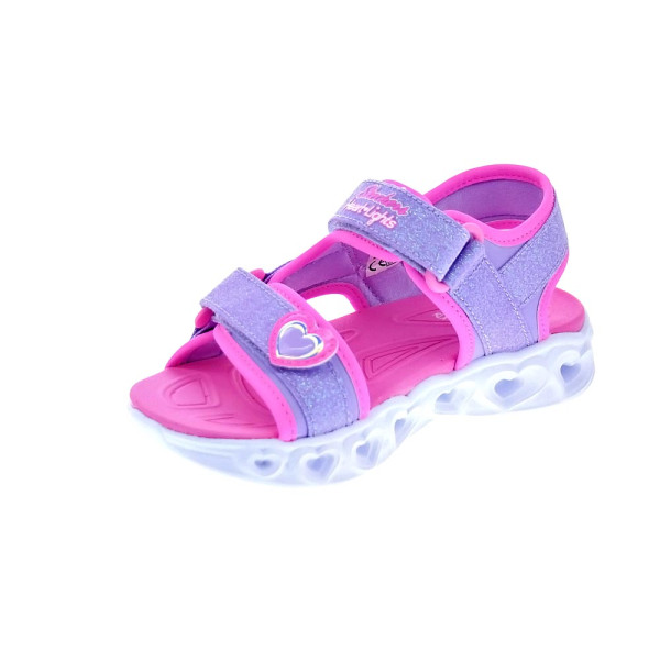 Sandalias Skechers zapatos Niña modelo Heart Lights Violeta 