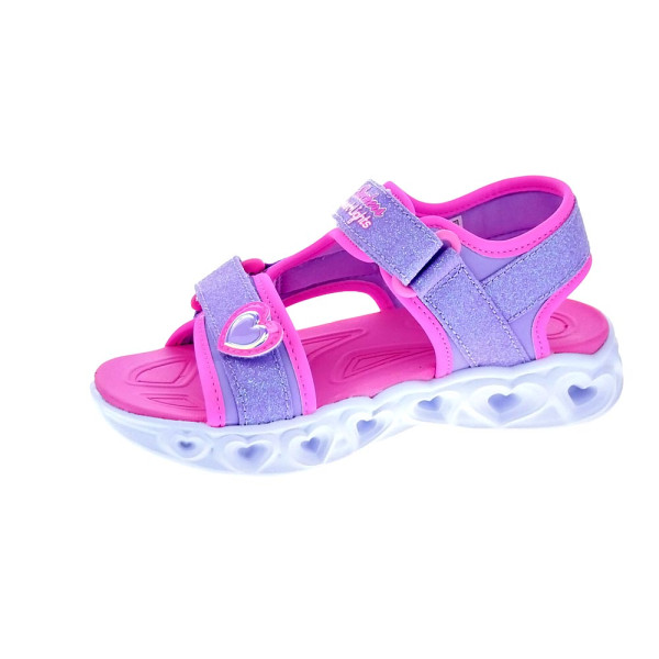 Sandalias Skechers zapatos Niña modelo Heart Lights Violeta 