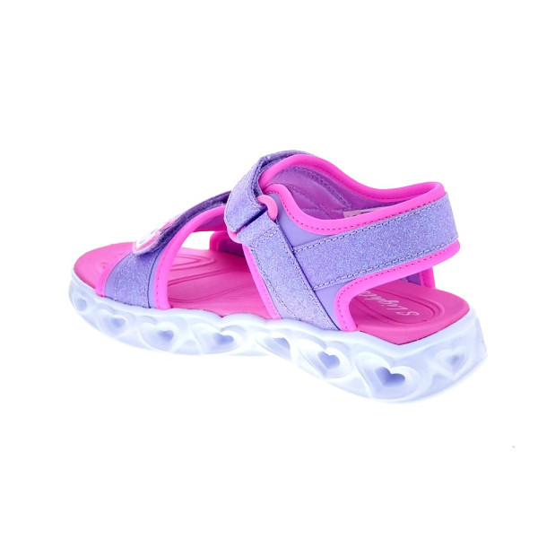 Sandalias Skechers zapatos Niña modelo Heart Lights Violeta 