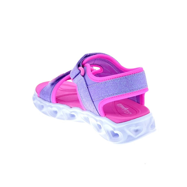 Sandalias Skechers zapatos Niña modelo Heart Lights Violeta 