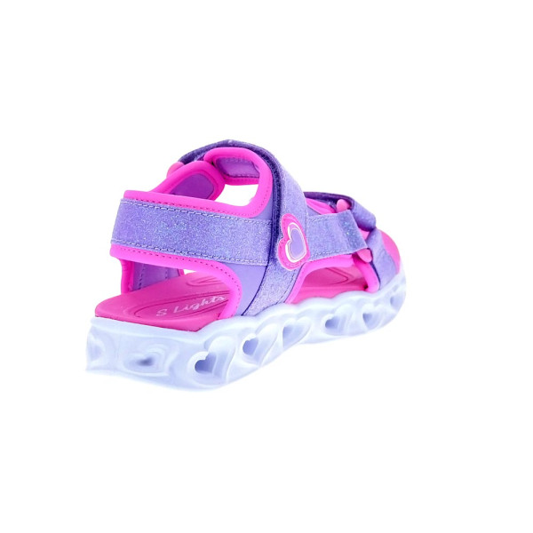 Sandalias Skechers zapatos Niña modelo Heart Lights Violeta 