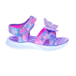 Sandalias Skechers zapatos Niña modelo Jumpsters Violeta 