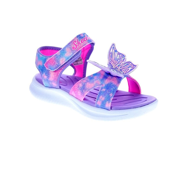 Sandalias Skechers zapatos Niña modelo Jumpsters Violeta 