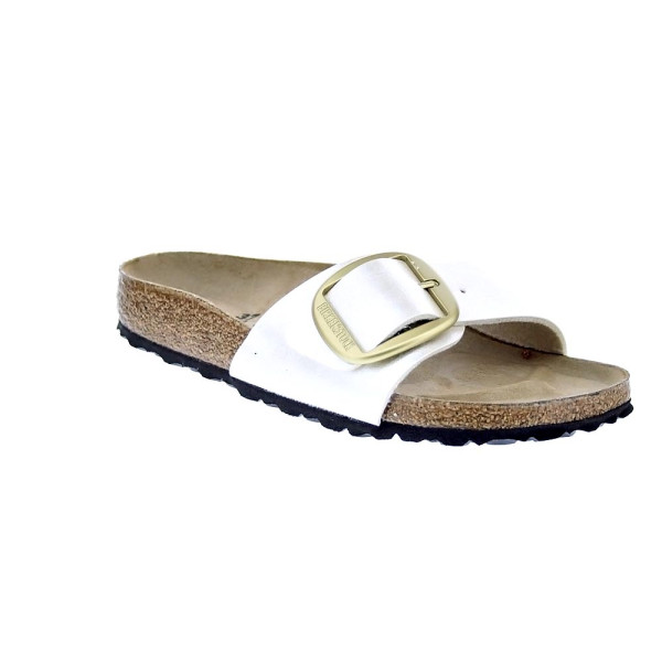 Sandalias Birkenstock zapatos Mujer modelo Madrid Big Buckle Beige 