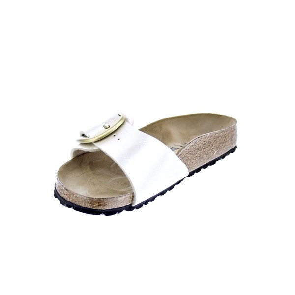 Sandalias Birkenstock zapatos Mujer modelo Madrid Big Buckle Beige 