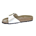 Sandalias Birkenstock zapatos Mujer modelo Madrid Big Buckle Beige 