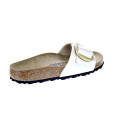Sandalias Birkenstock zapatos Mujer modelo Madrid Big Buckle Beige 