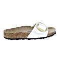 Sandalias Birkenstock zapatos Mujer modelo Madrid Big Buckle Beige 